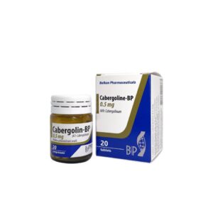 Cabergoline 20 tabs (0.5 mg/tab)